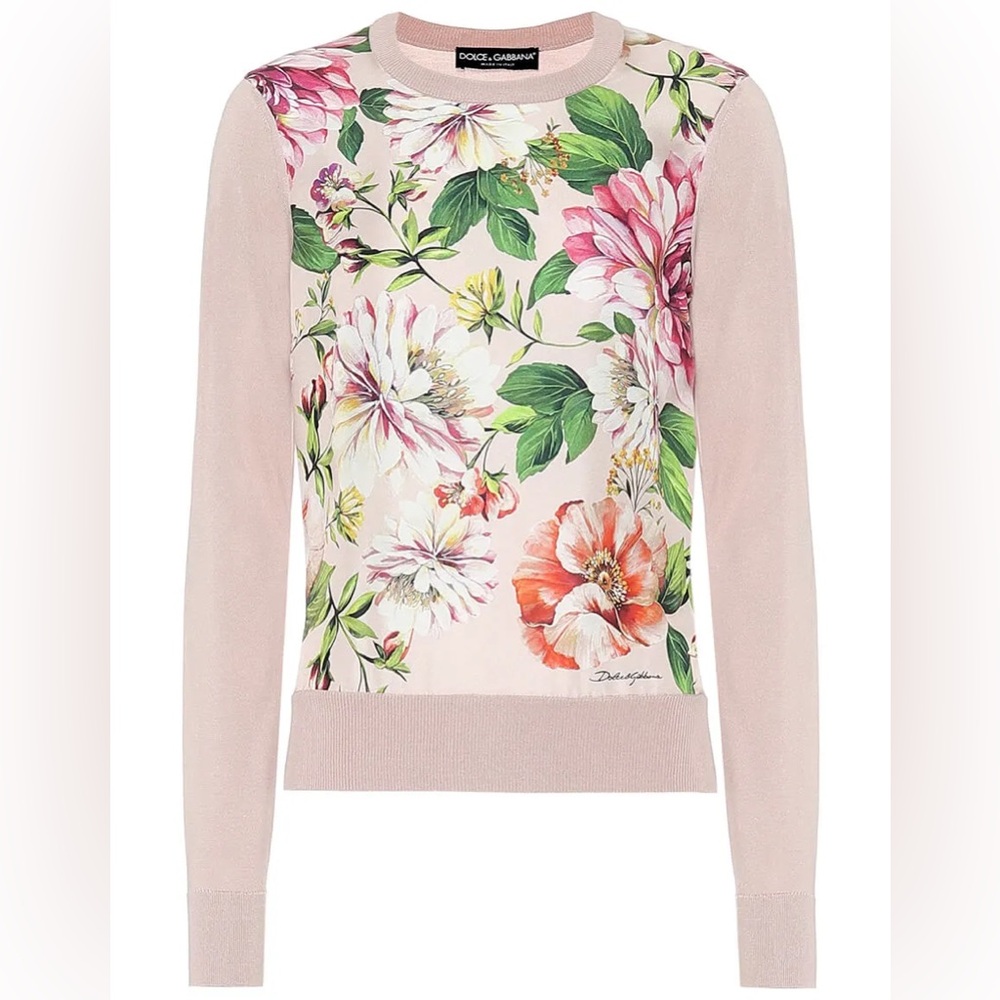 *NWT* Dolce & Gabbana High Cuff Silk Sweater